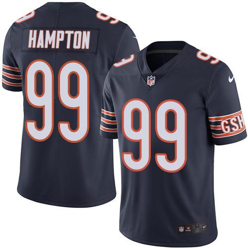 Nike Bears #99 Dan Hampton Navy Blue Team Color Men's Stitched NFL Vapor Untouchable Limited Jersey - Click Image to Close